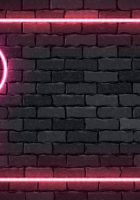 Vector realistic isolated neon sign of Lesbian symbol frame for template decoration and invitation covering on the wall background. Concept of Pride.